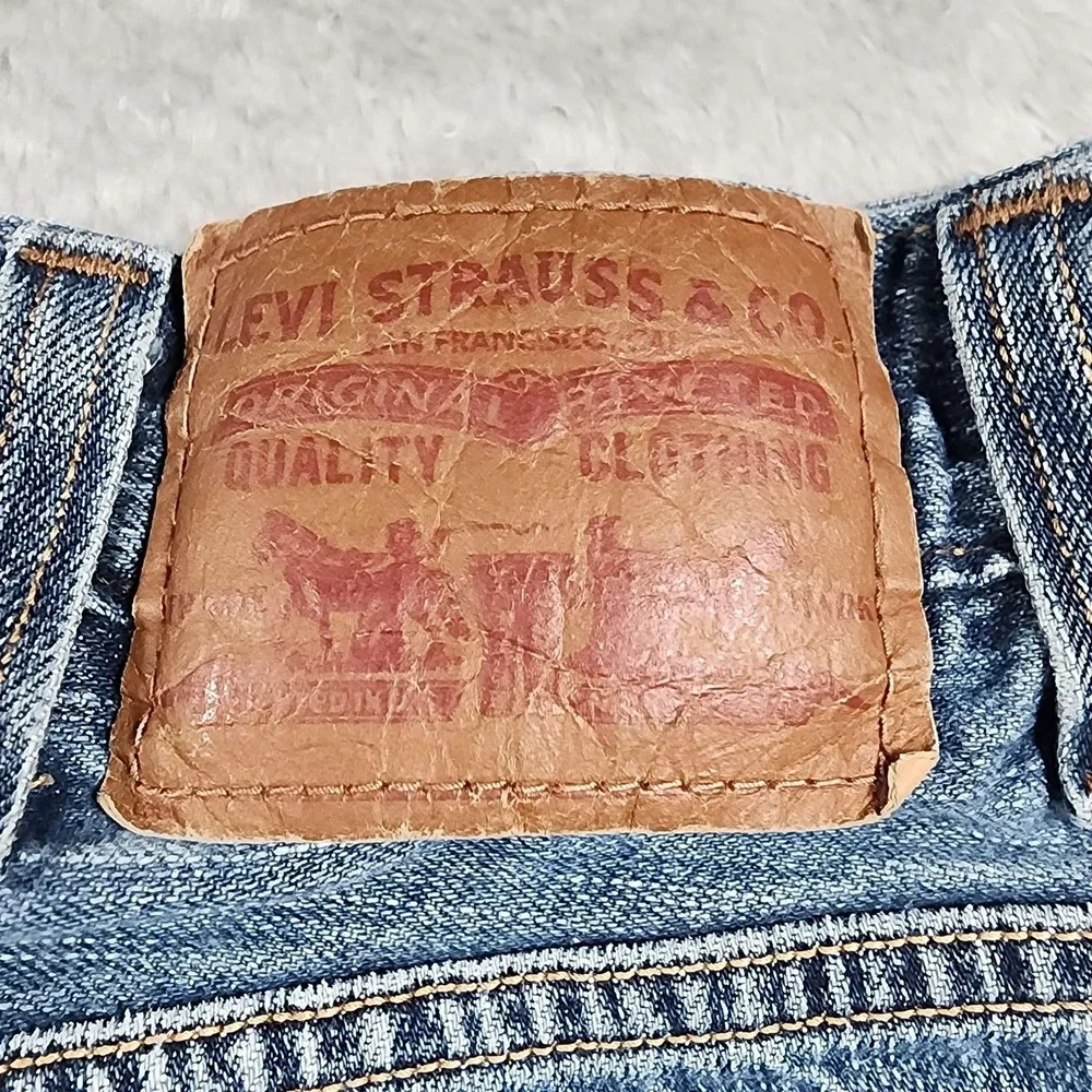 Levis 569 Jeans Mens 38x30 (Fits 36x29) Medium Wash Relaxed Straight Fit Denim